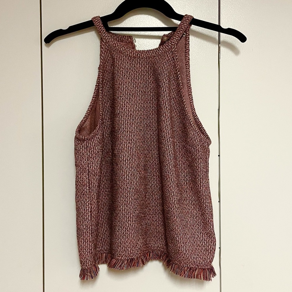 NWOT Zara Trafaluc Red Knit Tank
